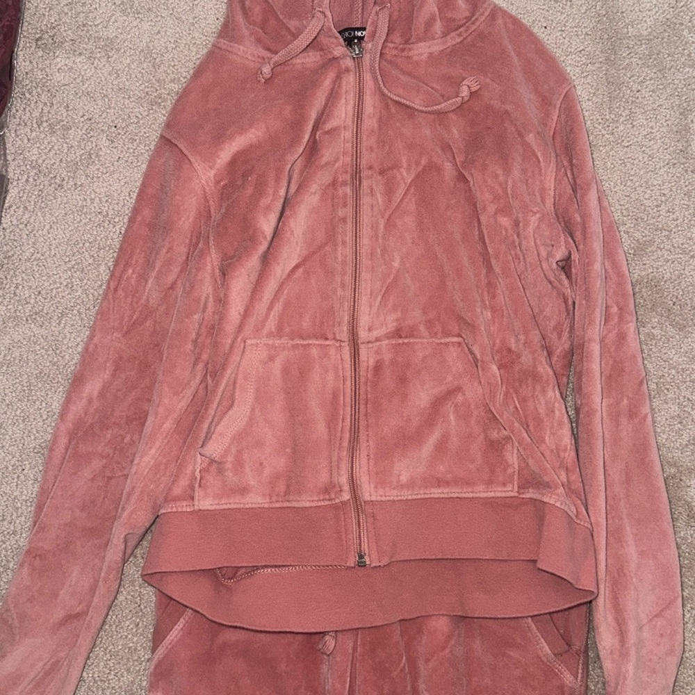 Fashionova PINK velvet two piece set